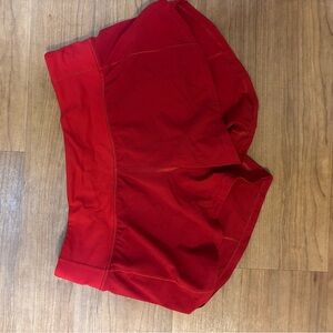 lululemon athletica Speed Up Mid-Rise Lined Short 4” Dark Red